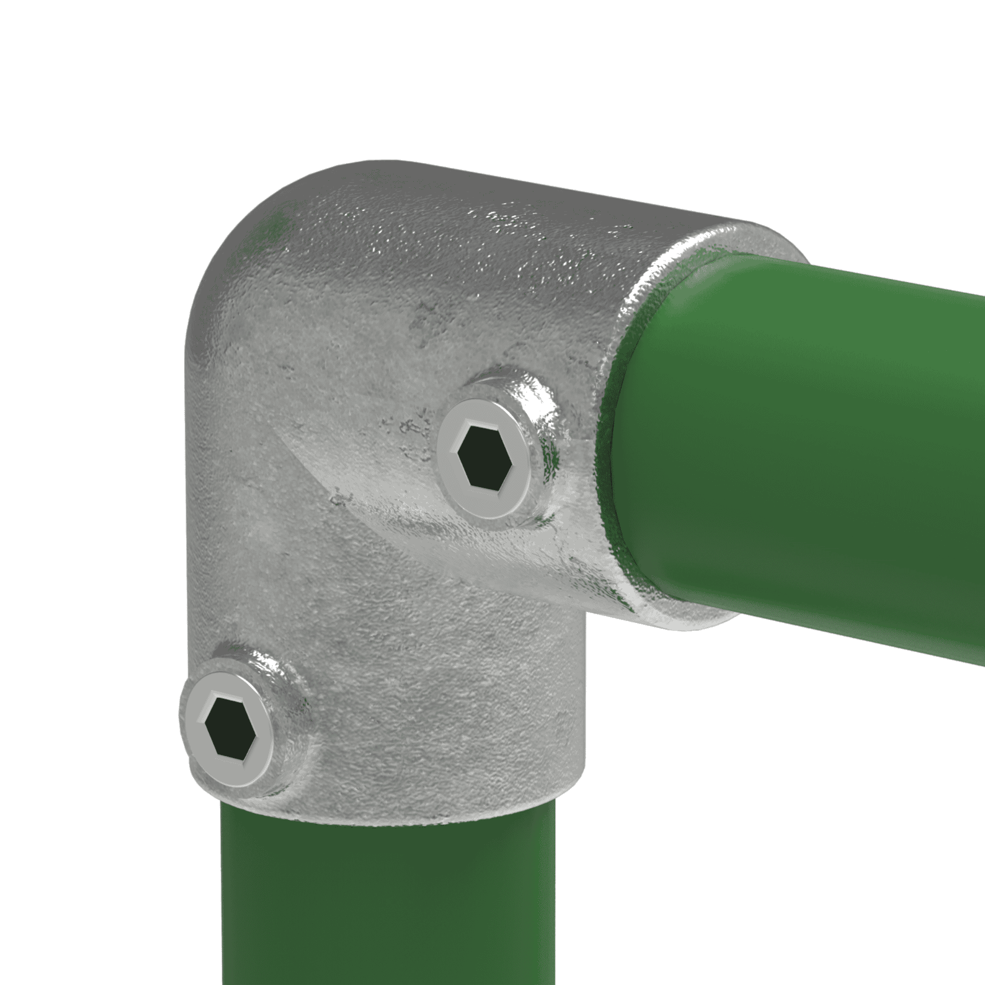 Rohrverbinder Bogen 90° Ø 21-3 mm -1-2- - Temperguss verzinkt - 125T21-125T21