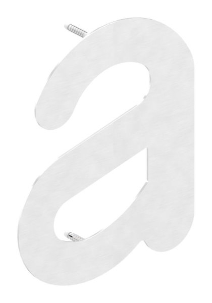 Buchstabe a | groß | Maße: 200 mm x 300 mm | V2A