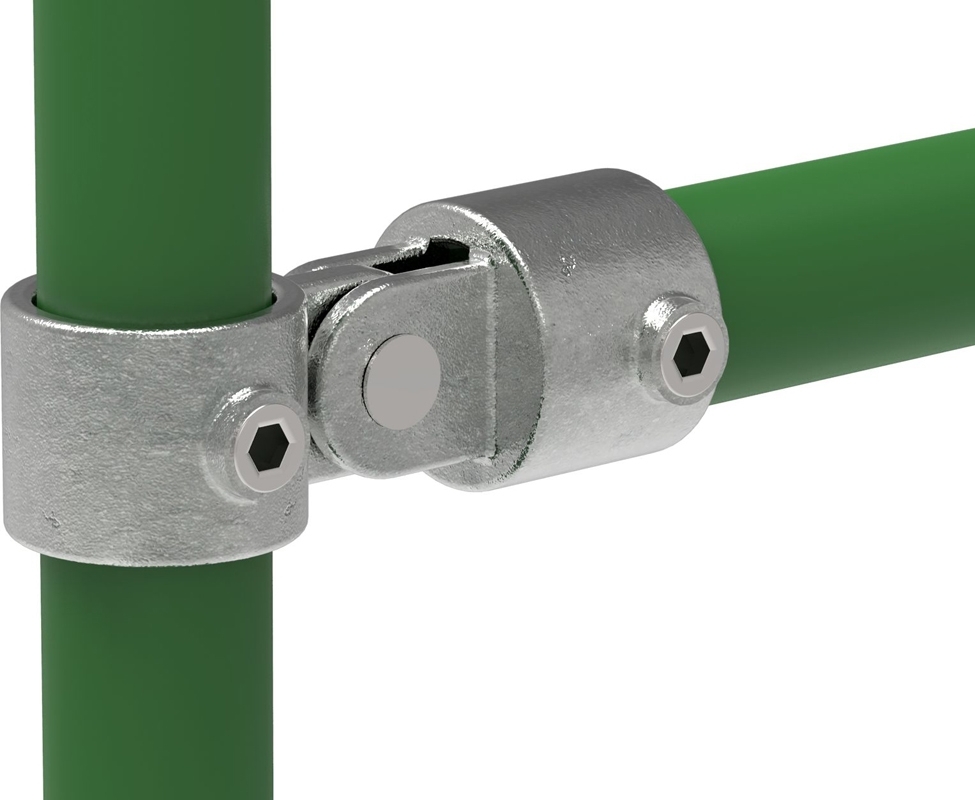 Rohrverbinder | Gelenkstück einfach | 173D48 | 48,3 mm | 1 1/2" | Feuerverzinkt u. Elektrogalvanisiert