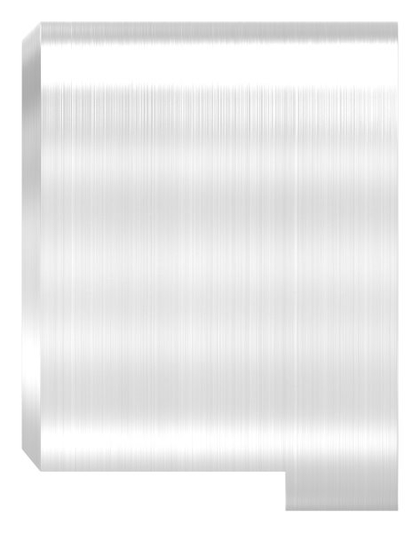Wandbefestigung für Nutrohr 42,4mm, links, V4A