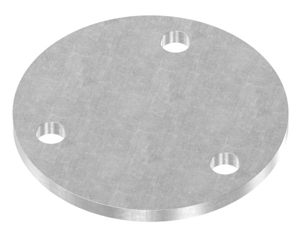 Ankerplatte 100x6 mm 3 Bohrungen |  Stahl roh