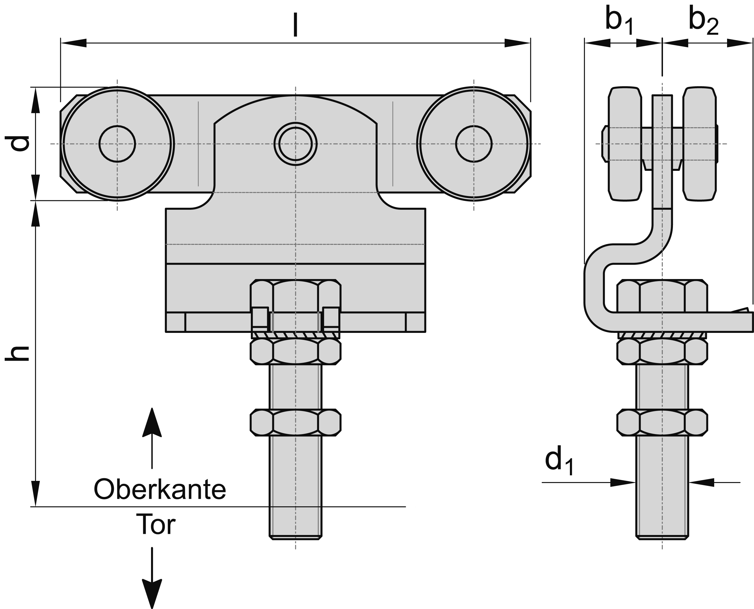 Doppelrolle mit Kunststoffaussenring MEA Gr- 0 Ø 22 mm 10336403-60-0100.7