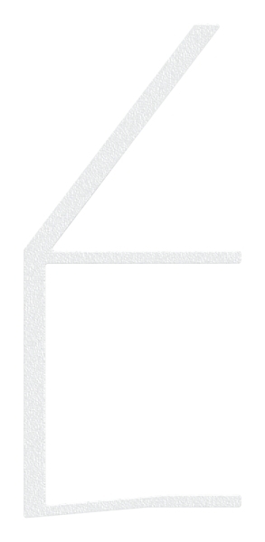 Regenrinne fuer Vordaecher- Glas 21-52mm- L=2000mm- E4-EV1-88-11VDE-RE-2000.21