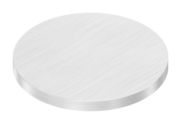 Ronde | Maße: Ø 50x4 mm | mit Längsschliff | V2A