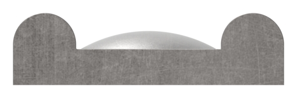 Hespeneisen Stahl S235JR 30 x 8 x 4 mm L 3000 mm mit Nietpraegung 15 mm Abstand 132 mm-88-112302-N.132