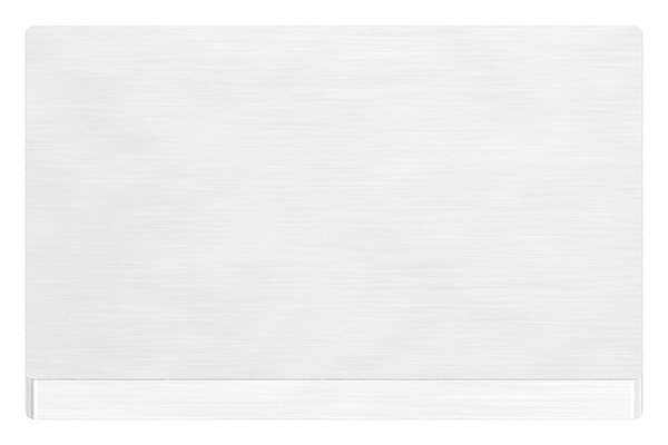 Ankerplatte, 100 x 100 x 8mm, mit Längsschliff, V2A