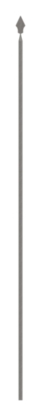 Zaunstab - Laenge- 1060 mm - Material Ø 12 mm - Spitze - Stahl S235JR- roh-30-1285.8