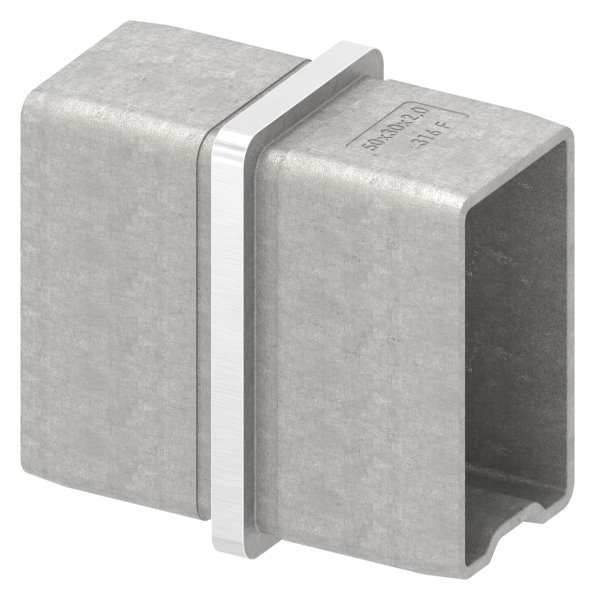 Rechteckrohrverbinder V4A 50 x 30 x 2 mm zum Stecken-11-3853.4