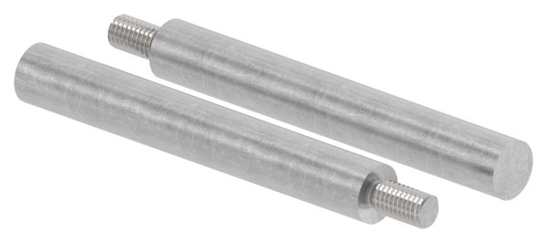 Stahlstift - mit Gewinde M8 - Masse- 100x14 mm - Stahl -Roh- S235JR-30-2961.8