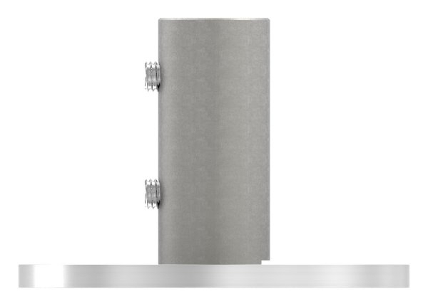 Wand- und Bodenanker  Masse- Ø 100x6 mm  fuer Rundrohr Ø 33-7x2-5 mm -V2A-11-3011.4