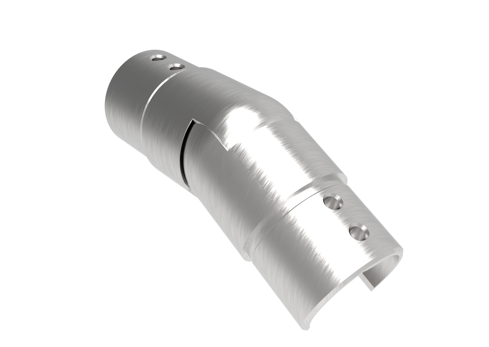 Handlaufuebergangsstck Edelstahl AISI 316 D42-4x1-5 mm 25-55 verstellbar geschliffen-89-11A146302042-A.4