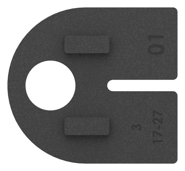 1 Paar Gummis zu Glasklemme 63x45x30 mm AbZ fuer 12 mm Glas ESG-10-2415ABZ.0