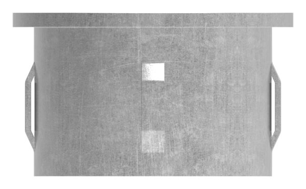Stahlstopfen flach | für Rundrohr Ø 48,3x2,5-2,9 mm | Stahl S235JR, roh