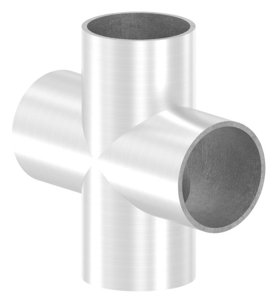 Kreuzstueck zum Schweissen fuer Rundrohr- Ø 42-4 mm V2A-11-3731.4