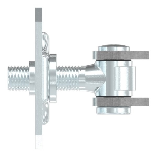 Torband M18 verstellbar mit Befestigungsplatte Stahl (Roh) S235JR