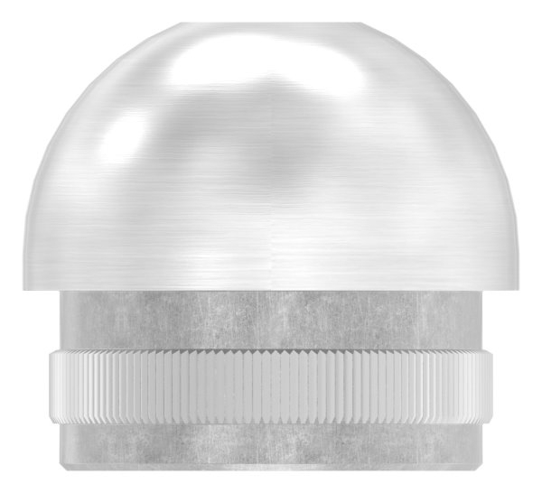 Rohrstopfen mit Gewinde M8, für Rohr 33,7 x 2,0mm, V2A