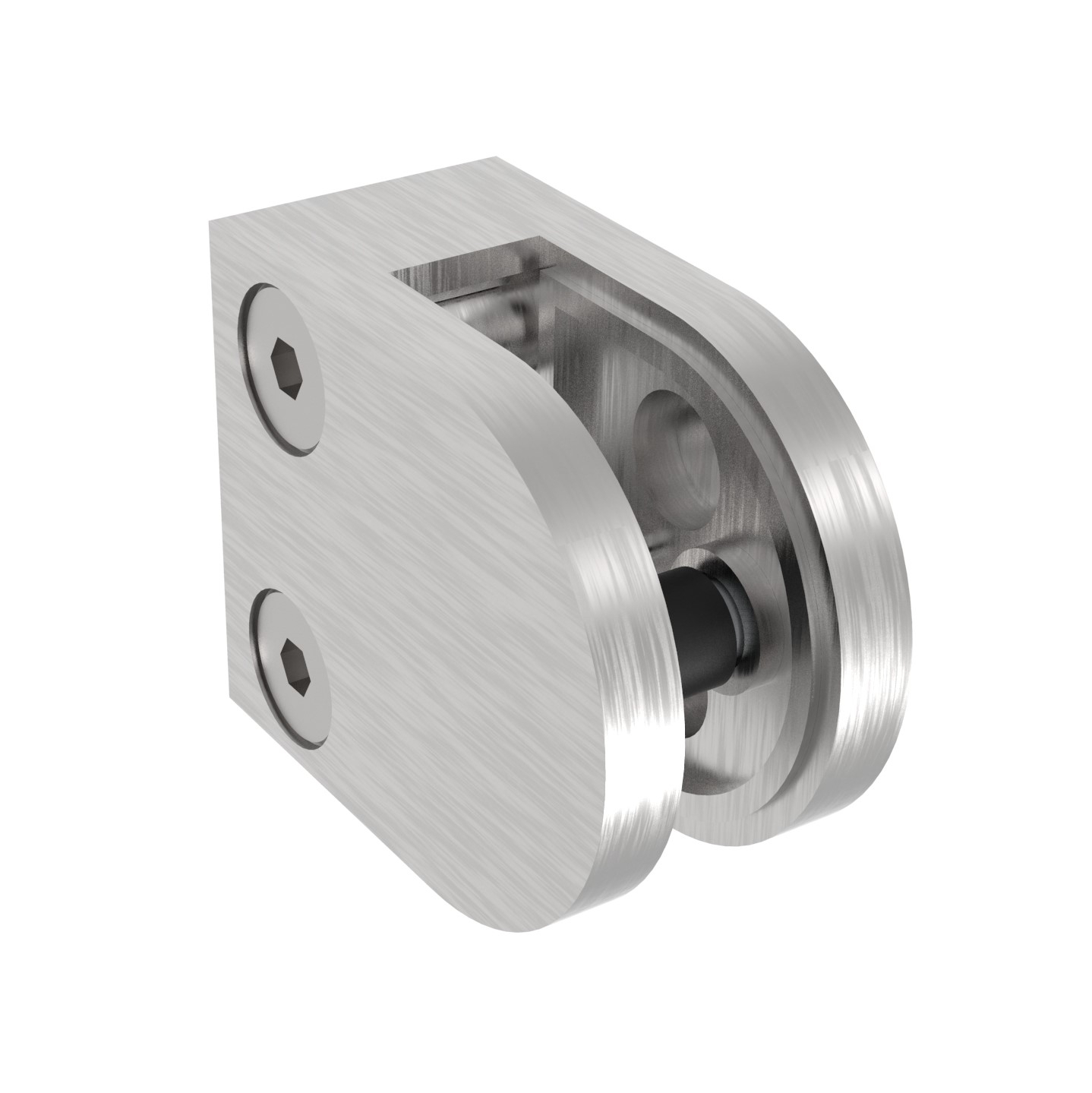 Glasklemme - Masse- 50x40x26 mm - Anschluss- Flach - Ø 48-3 mm - V2A-18-20.4