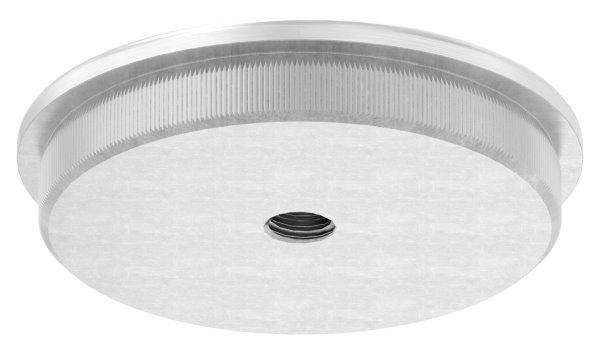 Einsteckkappe V2A Edelstahl fuer Rohr Ø 60-3x2-5 mm mit M8 Gewinde gewoelbt-11-5068.4