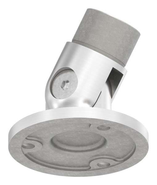 Wandhalter 90° flexibel für Rundrohr Ø 33,7x2,0 mm | V2A