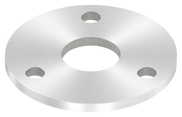 Ankerplatte Ø 100 x 6 mm mit Zentrierbohrung: Ø 34 mm V2A