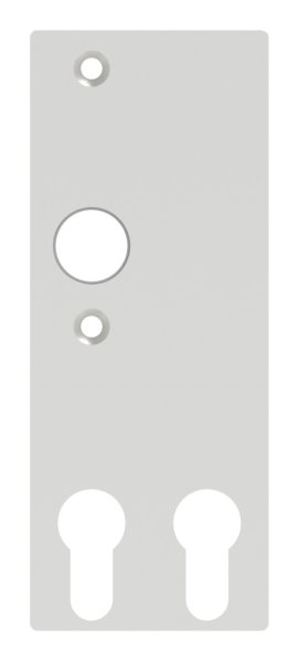 Alu-Kurzschild | Maße: 61x156x6,5 mm | Form: vierkant | Aluminium EV1