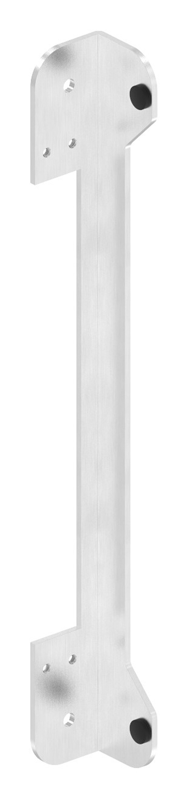 Anschlagsblech Edelstahl V2A 37-5 x 37-5 x 328 mm mit Gummipuffer geschliffen-88-1159116.240