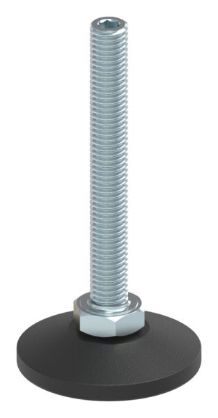 Justierschraube mit Innensechskant Fuss-Ø 48mm, M10 x 80