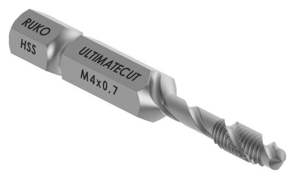 Kombi Gewindebohrer BIT HSS M4x0-8-88-11LED-NU-ZU.11