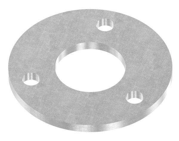 Ankerplatte 100x6 mm 4 Bohrungen |  Stahl roh