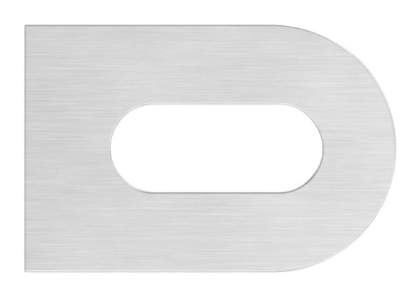 Anschweisslasche 30x20x4 mm mit Langloch- 17x7 mm V2A-11-2441.4