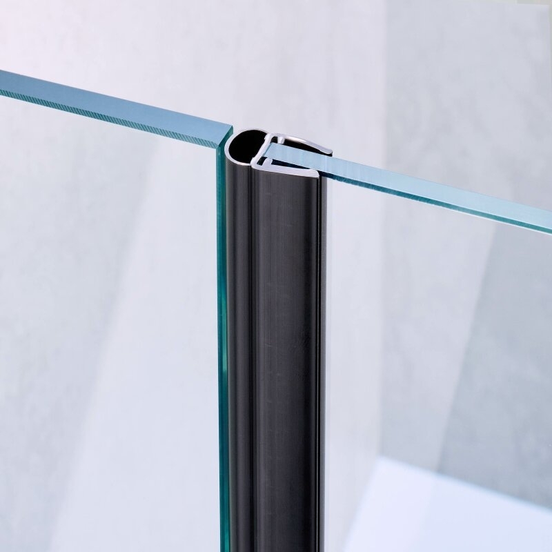 Dichtungsleiste fuer Glastuer- 6-8 mm Glasstaerke- Kunststoff schwarz-89-11GSBLACKDT108-A.4