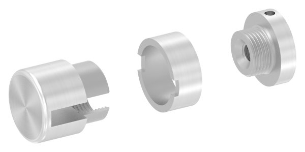 BRENK-fix® Grundhalter für Flachstäbe 20 x 6mm, ALU