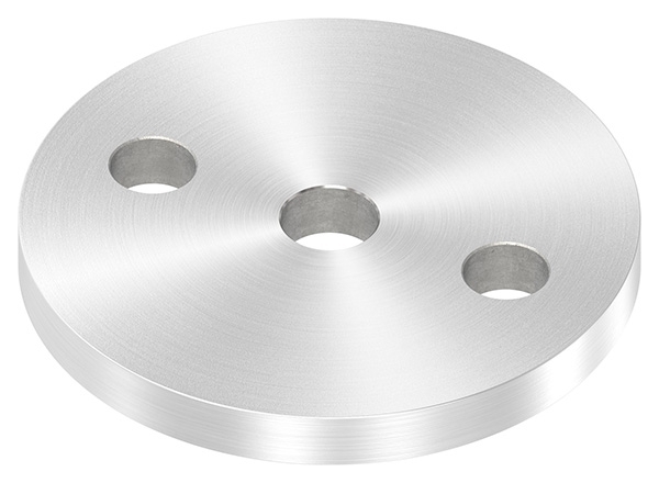 Ankerplatte Ø 80 x 8 mm mit Zentrierbohrung- Ø 12-5 mm V2A-11-2224R.4