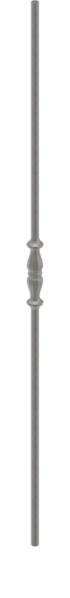 Zwischenstab | Länge: 900 mm | Material: 12 mm | rund, gehämmert | Stahl S235JR, roh
