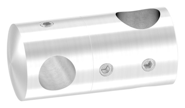 Querstabhalter V2A Edelstahl – Doppel fuer 2 Rundstaebe 16 mm und 12 mm inkl- Schrauben-11-1629.4