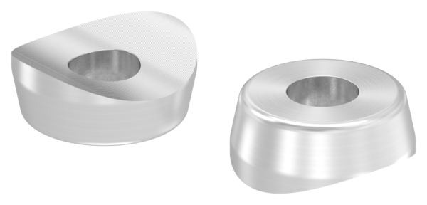 Ausgleichsstueck Edelstahl V2A Ø 33-7 mm- Ø 18 mm- Bohrung Ø 7 mm- geschliffen-88-1151340-240.33