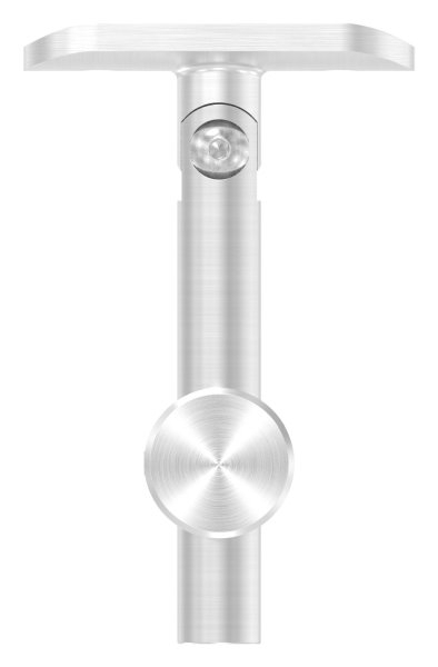 Handlaufhalter mit Gelenk und Halteplatte für flachen Anschluss V2A