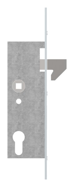 Rohrrahmenschloss verzinkt Dornma 40 mm mit Hakenfalle fr Schiebetore-11-3927.7