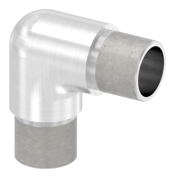 Eckbogen 90° eng, für Rundrohr Ø 26,9x2,0 mm V4A