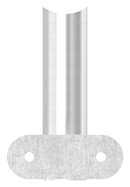 Handlaufhalter mit Gelenk und Halteplatte für Ø 42,4 mm V2A