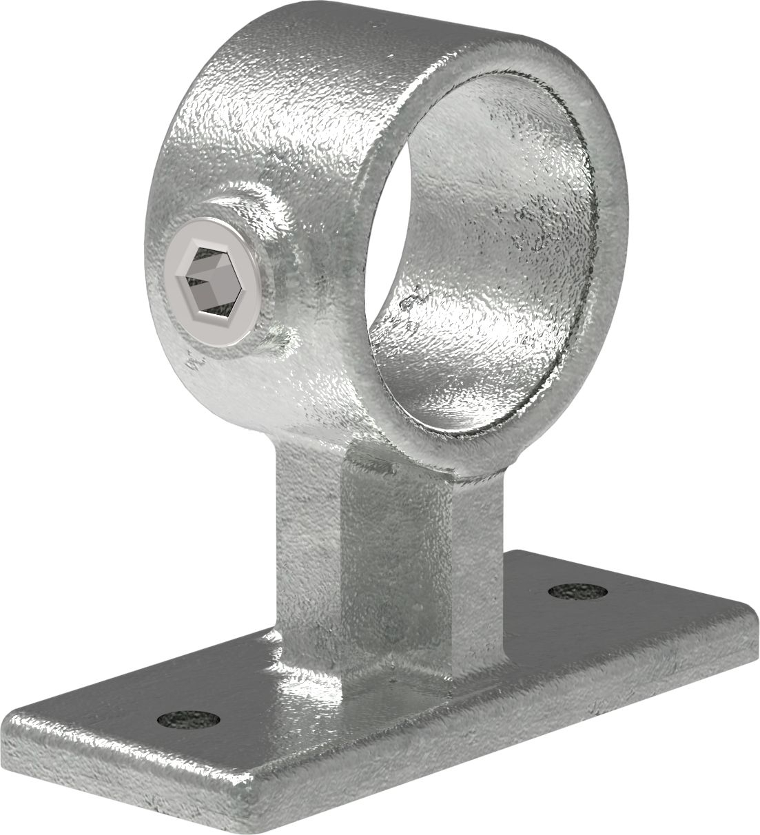 Rohrverbinder Handlaufhalterung Befestigungsschraube 90° Ø 26-9 – 48-3 mm - Temperguss verzinkt - 143W-143W