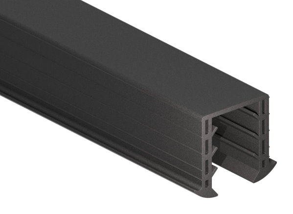 Keildichtung Glas 20,76 – 21,52mm, für Nut 34 x 34mm, Länge 6m, EPDM