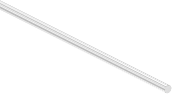 Rundmaterial, 12mm, V4A, Korn 240, Länge: 3000mm Edelstahl