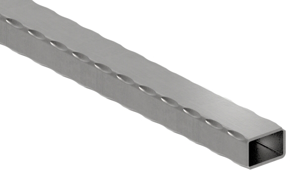 Rechteckrohr | gehämmert | Maße: 30x20x2 mm | Länge: 6000 mm | Stahl S235JR, roh