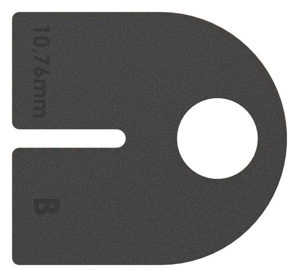 1 Paar Gummis zu Glasklemme 63x45x30 mm AbZ für 10,76 mm Glas VSG