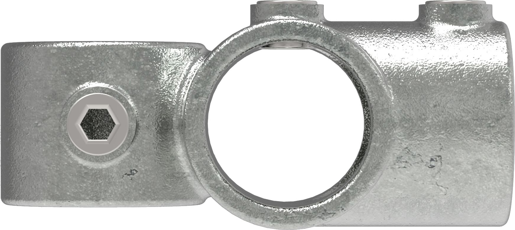Rohrverbinder - Kreuz-T-Stueck kombiniert - 165C42 - 42-4 mm - 1 1-4- - Feuerverzinkt u. Elektrogalvanisiert-165C42