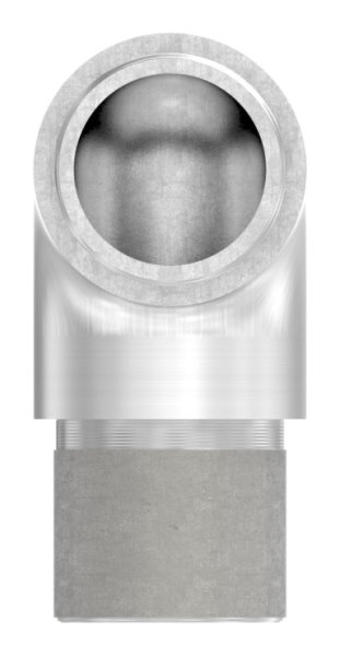 Eckbogen 90° eng, für Rundrohr Ø 26,9x2,0 mm V4A