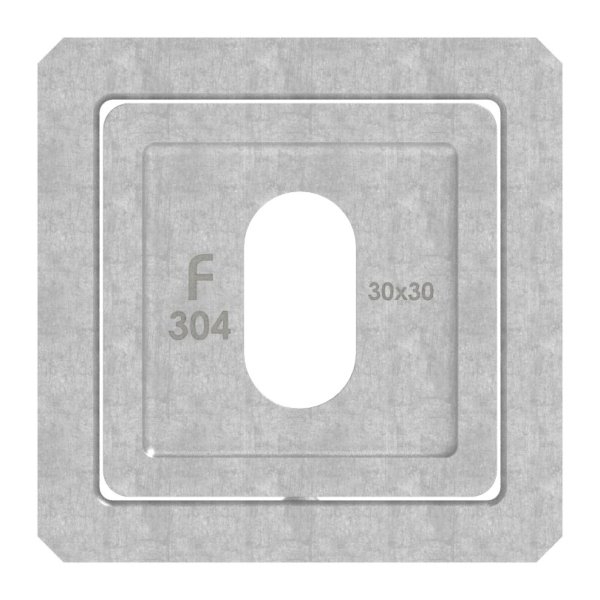 Wandbefestigung für Quadratrohr 30 x 30mm