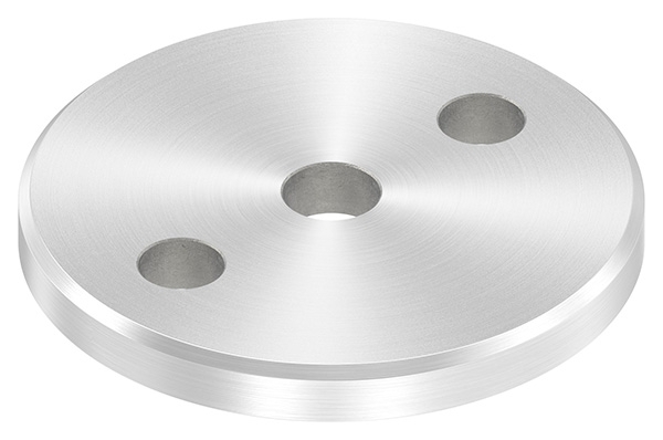 Ankerplatte Ø 80 x 8 mm mit Zentrierbohrung: Ø 12,5 mm V2A