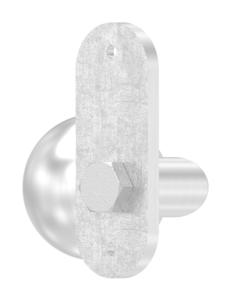 V2A Tuerdruecker mit Kurzschild rund-11-3939.4